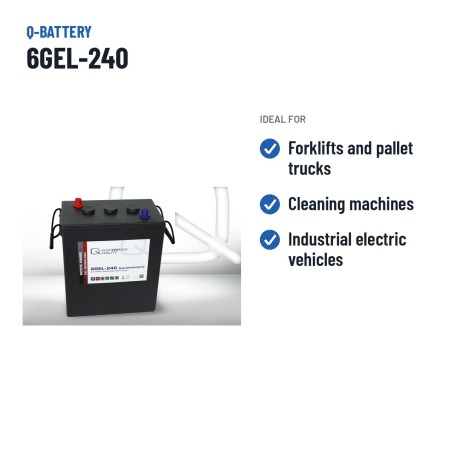 Traction battery Q-battery 6GEL-240 6V 240Ah GEL – recommended uses