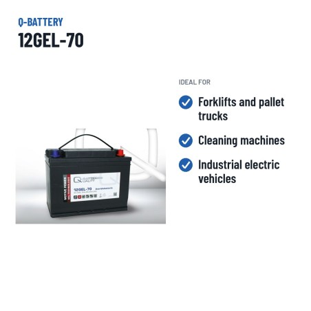 Traction battery Q-battery 12GEL-70 12V 70Ah GEL – recommended uses