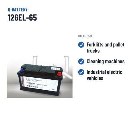 Batteria a trazione Q-battery 12GEL-65 12V 65Ah GEL – usi consigliati