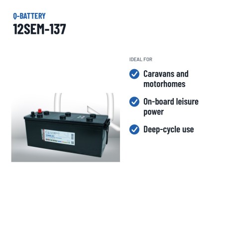 Batería de caravana Q-battery 12SEM-137 12V 137Ah – usos recomendados