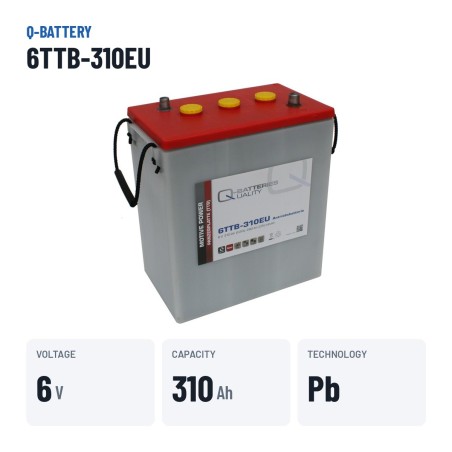 Batteria a trazione Q-battery 6TTB-310EU 6V 310Ah – dati principali