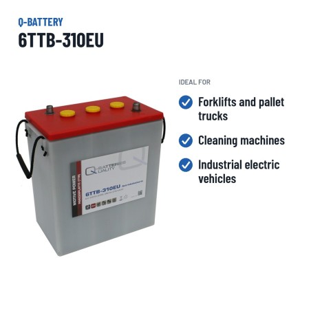 Batería de tracción Q-battery 6TTB-310EU 6V 310Ah – usos recomendados