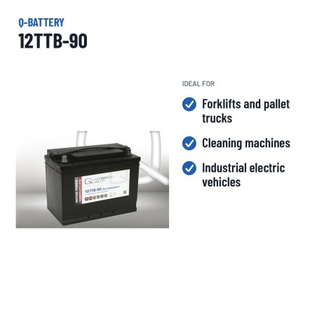 Batteria a trazione Q-battery 12TTB-90 12V 90Ah – usi consigliati