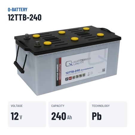 Traction battery Q-battery 12TTB-240 12V 240Ah – key specs