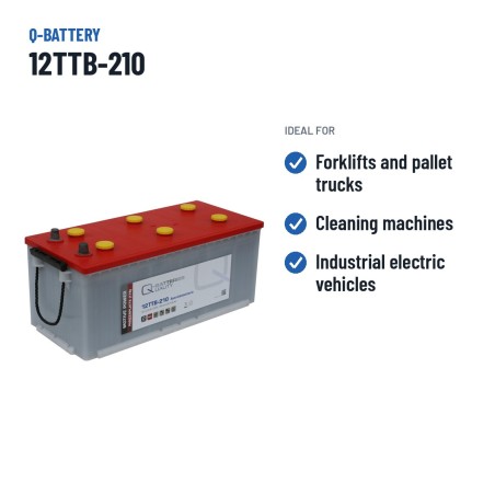 Batterie de traction Q-battery 12TTB-210 12V 210Ah – utilisations recommandées