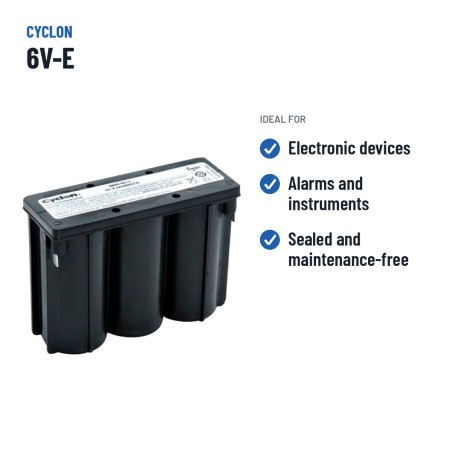 Gerätebatterie Cyclon 6V-E 6V 8Ah AGM – empfohlene Einsatzbereiche