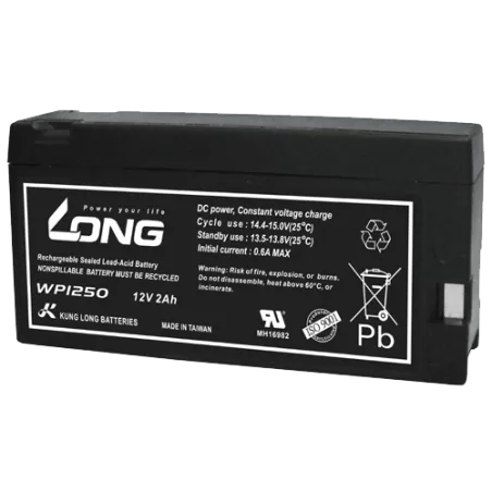 Long WP1250. Battery for UPS Long 2Ah 12V