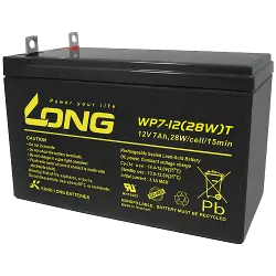 Long WP7-12(28W)T. bateria para aparelhos eletrônicos Long 7Ah 12V