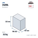 Car battery Long 34B19L 12V 35Ah – dimensions 195 × 127 × 222 mm