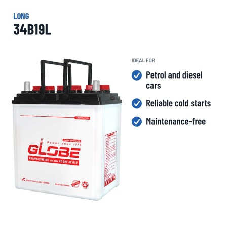 Batteria auto Long 34B19L 12V 35Ah – usi consigliati