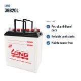 Bateria de carro Long 36B20L 12V 40Ah – utilizações recomendadas