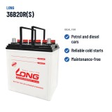 Autobatterie Long 36B20R(S) 12V 40Ah – empfohlene Einsatzbereiche