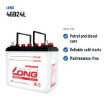Bateria de carro Long 46B24L 12V 45Ah – utilizações recomendadas