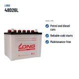 Autobatterie Long 48D26L 12V 50Ah – empfohlene Einsatzbereiche