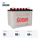 Car battery Long 55D26R 12V 60Ah – key specs