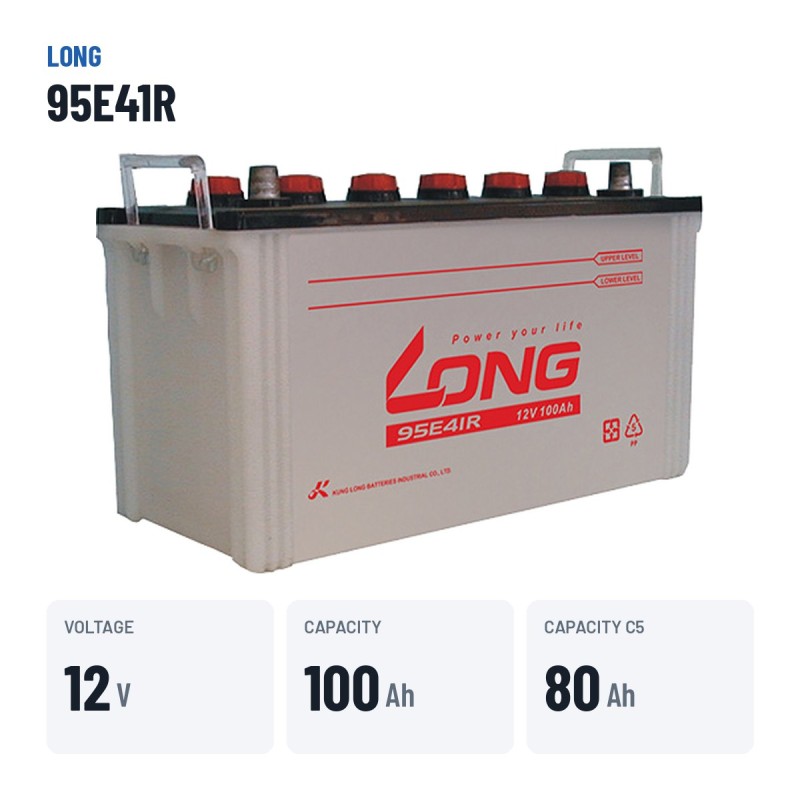 Batterie voiture Long 95E41R 12V 100Ah | baterias.com