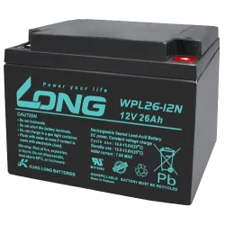 Long WPL26-12N. Batería de dispositivo Long 26Ah 12V