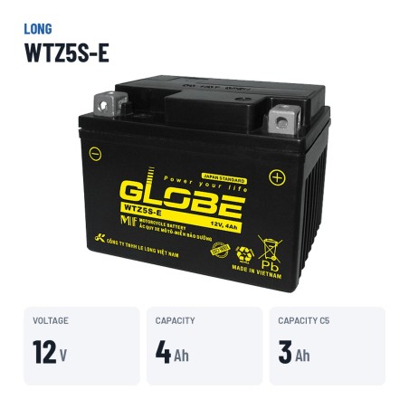 Batteria auto Long WTZ5S-E 12V 4Ah – dati principali