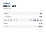 Bateria de armazenamento Powersafe SBS XC+ 780 2V 780Ah AGM – ficha técnica