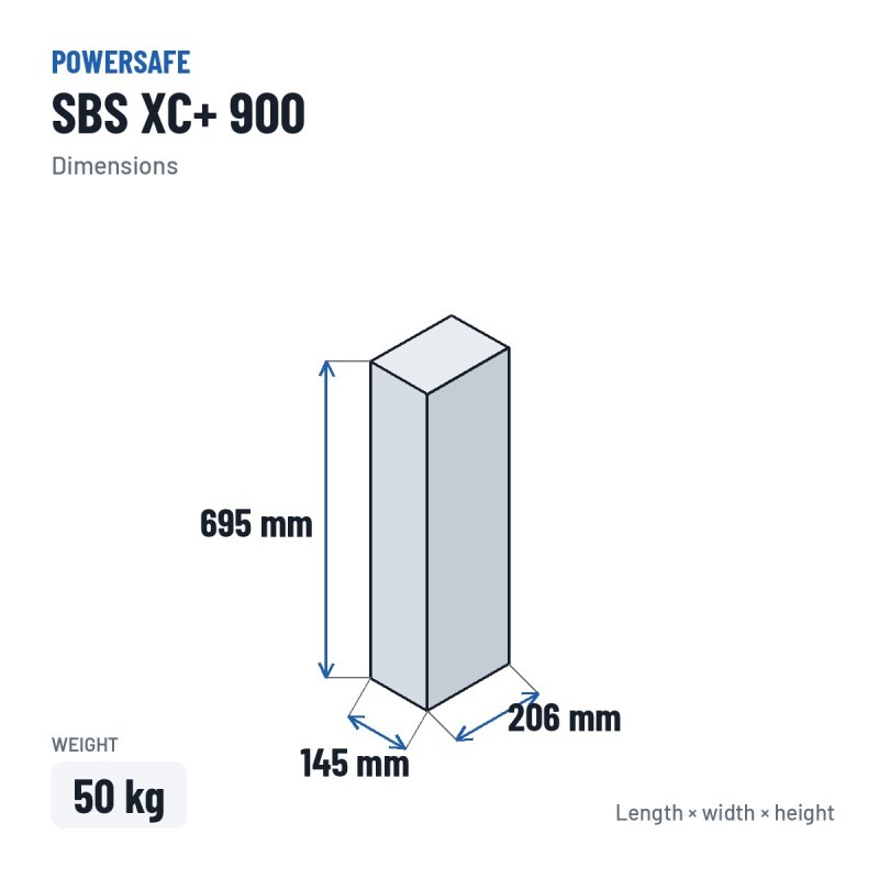 Speicherbatterie Powersafe SBS XC+ 900 2V 900Ah AGM