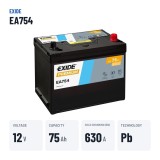Batteria auto Exide EA754 12V 75Ah 630A – dati principali