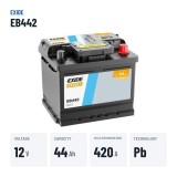 Batterie voiture Exide EB442 12V 44Ah 420A – caractéristiques clés