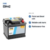 Batteria auto Exide EB442 12V 44Ah 420A – usi consigliati