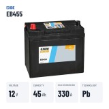 Car battery Exide EB455 12V 45Ah 330A – key specs