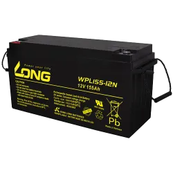 Long WPL155-12N. batterie de l'appareil Long 155Ah 12V