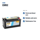 Bateria de carro Exide EB852 12V 85Ah 760A – utilizações recomendadas
