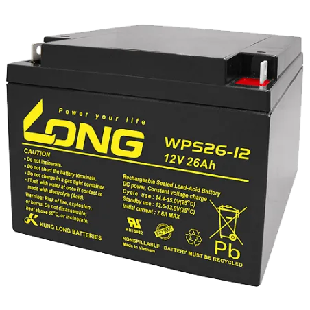 Long WPS26-12. batterie de l'appareil Long 26Ah 12V