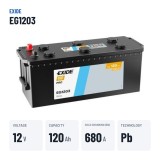 Bateria de camião Exide EG1203 12V 120Ah 680A – dados principais