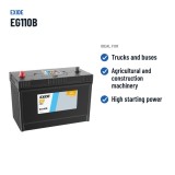 Truck battery Exide EG110B 12V 110Ah 950A – recommended uses