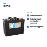 Batería de camión Exide EG1250 12V 125Ah 760A – usos recomendados
