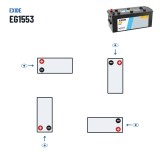 Batteria camion Exide EG1553 12V 155Ah 900A – polarità (schema 3)