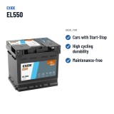 Start-Stop battery Exide EL550 12V 55Ah 540A EFB – recommended uses