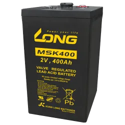 Long MSK400. Batería para sistemas de telecomunicaciones Long 400Ah 2V