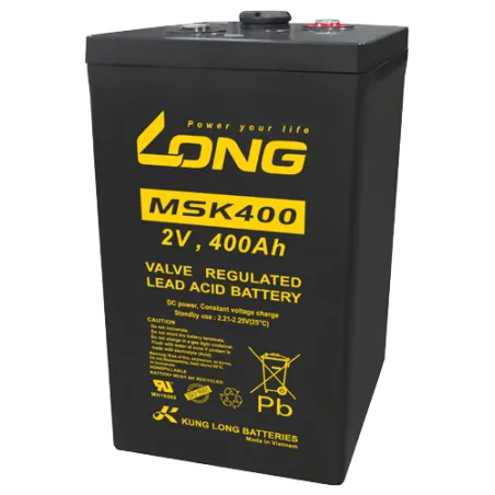 Long MSK400. Bateria para sistemas de telecomunicações Long 400Ah 2V