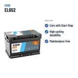 Start-Stopp-Batterie Exide EL652 12V 65Ah 650A EFB – empfohlene Einsatzbereiche
