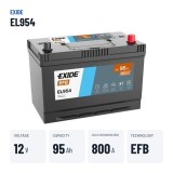 Batterie Start-Stop Exide EL954 12V 95Ah 800A EFB – caractéristiques clés