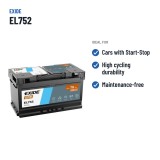 Batteria Start-Stop Exide EL752 12V 75Ah 730A EFB – usi consigliati