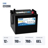 Marine battery Exide ES1200 12V 110Ah 760A GEL – key specs