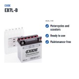 Batterie moto Exide EB7L-B 12V 8Ah 85A – utilisations recommandées