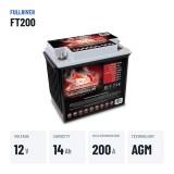 Marine battery Fullriver FT200 12V 14Ah 200A AGM – key specs