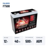 Bootsbatterie Fullriver FT500 12V 40Ah 500A AGM – wichtigste Daten