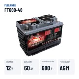 Bootsbatterie Fullriver FT680-48 12V 60Ah 680A AGM – wichtigste Daten