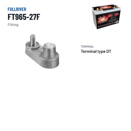 Bateria náutica Fullriver FT965-27F 12V 100Ah 965A AGM – terminal e fixação