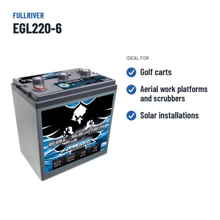 Batteria per golf cart Fullriver EGL220-6 6V 220Ah AGM – usi consigliati