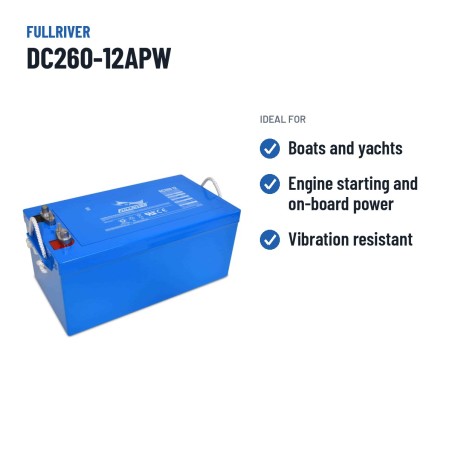 Batteria nautica Fullriver DC260-12APW 12V 260Ah 1525A AGM