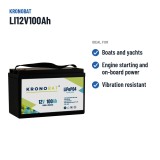 Marine battery Kronobat LI12V100Ah 12V LiFePo4 – recommended uses